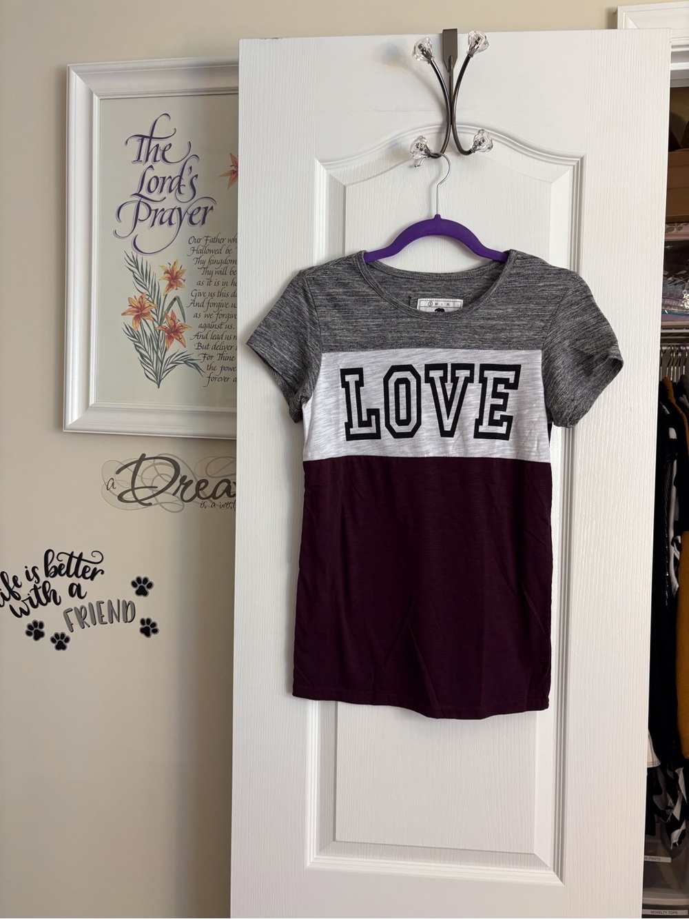 GIRLS LOVE Colorblock Tee - Picture 2 of 3